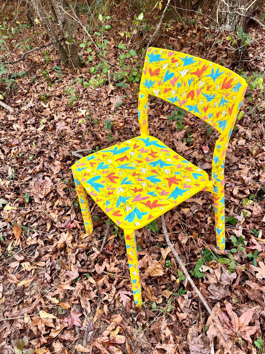 Janinge yellow “IKEA” chair TM art pattern. – Tiago Magro